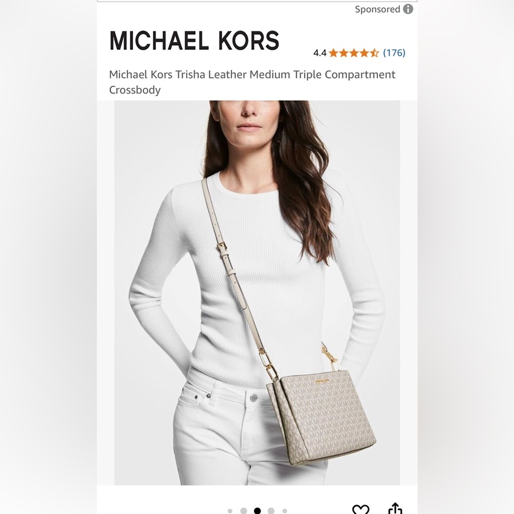 Michael Kors Trisha Leather crossbody - Picture 9 of 9